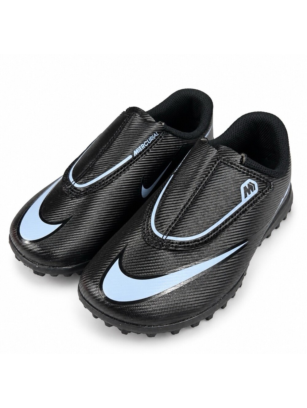 Nike Mercurial Vapor 16 Club TF Kids 13C Black Ice Blue Turf Soccer Shoes New